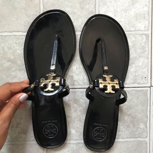 Black Tory Burch Jelly Sandals
